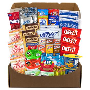 Snack Box Pros Dorm Room Survival Snack Box, 55/BX