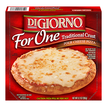 DiGiorno Pizza For One Single Serve Traditional Crust Four Cheese Pizza, 9.2 oz, 3 Count