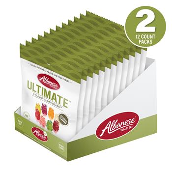 Albanese Ultimate 8 Flavor Gummi Bears, 2.5 oz, 12/Box, 2 Boxes/PK
