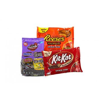 Hershey&#39;s and Mars Snack-Size Chocolate Party Assortment, 69.3 oz, 3 Pack