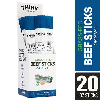 Think Jerky Grass-Fed Beef Sticks, 1 oz, 20/EA