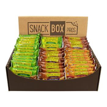 W.B. Mason Co. Granola Bar Variety Snack Box, 84/BX