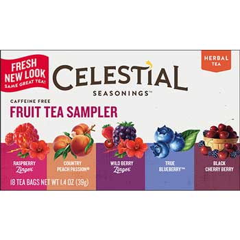 Celestial Seasonings Fruit Tea Sampler, 1.4 oz., 18/CS