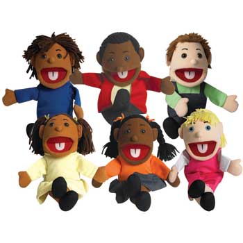 The Children&#39;s Factory Movable Mouth Ethnic Puppets