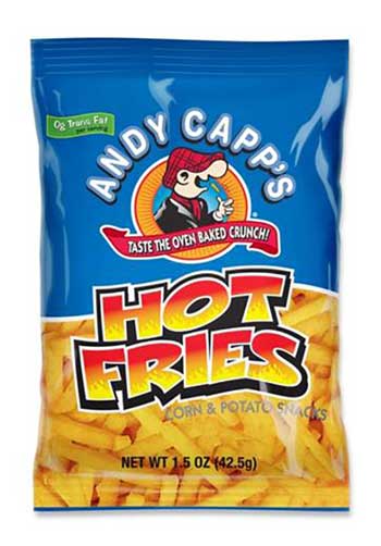 Andy Capp&#39;s Hot Fries, 1.5 oz. Bag, 48/CS