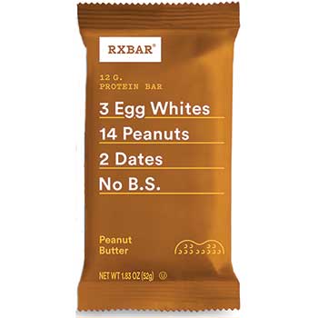 RX Bar Peanut Butter Protein Bars, 1.83 oz., 12/Box