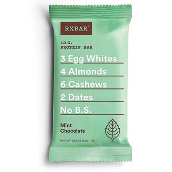 RX Bar Mint Chocolate Protein Bars, 1.83 oz., 12/Box