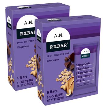 RX Bar Chocolate Protein Bars, 5 Count, 1.9 oz, 2/Pack