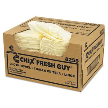 Chix Fresh Guy Towels, 13 1/2 x 13 1/2, Yellow, 150/Carton
