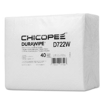 Chicopee Durawipe Medium-Duty Industrial Wipers, 14.6&quot; x 13.7, White, 960/Carton