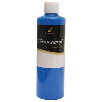 Chroma Chromacryl&#174; Students&#39; Acrylic Paint, Pint, Neon Blue