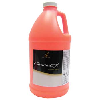 Chroma Chromacryl&#174; Students&#39; Acrylic Paint, 1/2 Gallon, Neon Orange