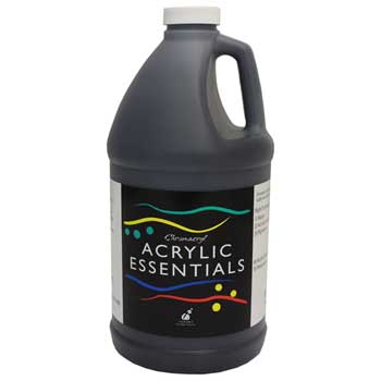 Chroma Chromacryl&#174; Acrylic Essentials Paint, 1/2 Gallon, Black