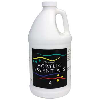 Chroma Chromacryl&#174; Acrylic Essentials Paint, 1/2 Gallon, White