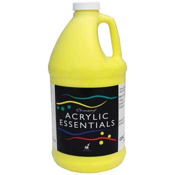 Chroma Chromacryl&#174; Acrylic Essentials Paint, 1/2 Gallon, Cool Yellow