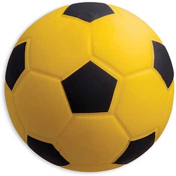 Champion Sports Coated High Density Foam Soccer Ball, Size 4