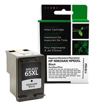 CTG Remanufactured High Yield Black Ink Cartridge for HP 65XL N9K04AN