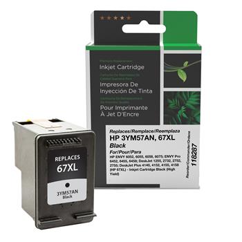 CTG Remanufactured High Yield Black Ink Cartridge for HP 67XL 3YM57AN