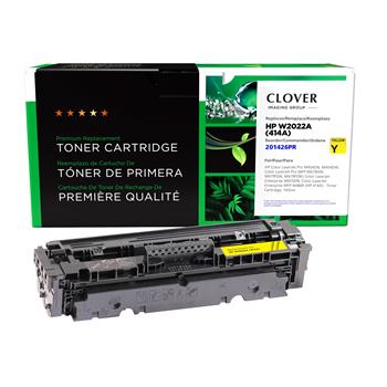 Clover Imaging Group Remanufactured Yellow Toner Cartridge Reused OEM Chip for HP 414A W2022A