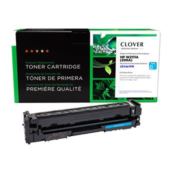 Clover Imaging Group Remanufactured Cyan Toner Cartridge Reused OEM Chip for HP 206A W2111A