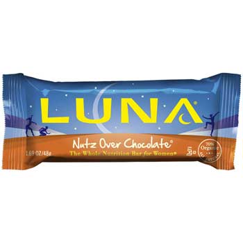 LUNA Bar Nutz over Chocolate, 1.69 oz., 15/BX