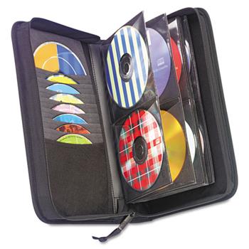 Case Logic CD/DVD Wallet, Holds 72 Disks, Black