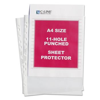 C-Line Standard Weight Poly Sheet Protector, Clear, 2&quot;, 11 3/4 x 8 1/4, 50/BX