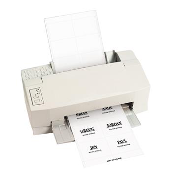 C-Line Additional Laser/Inkjet Badge Inserts, 3 x 4, White, 60/Pack