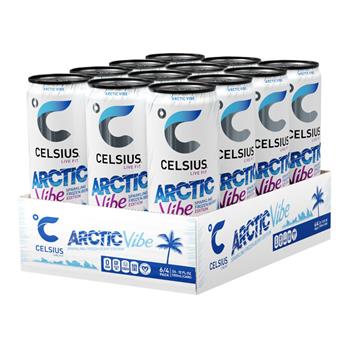Celsius Live Fit Energy, Sparkling Arctic Vibe, 12 oz, 12/Case