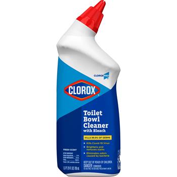CloroxPro Toilet Bowl Cleaner with Bleach, Fresh Scent, 24 fl oz