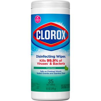 Clorox&#174; Disinfecting Wipes, Bleach Free, Fresh Scent, 35 Wipes