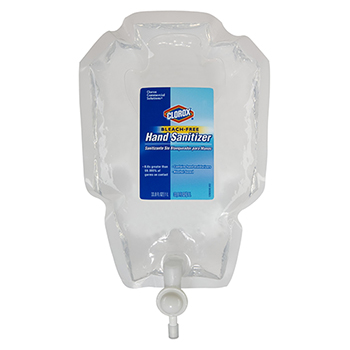 Clorox&#174; Hand Sanitizer Push Button Dispenser Refill, 1 Liter