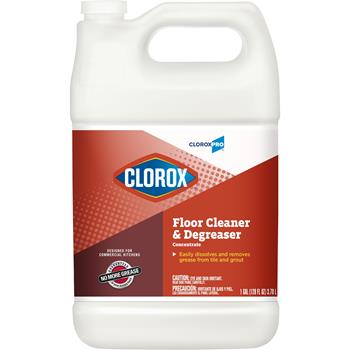 Clorox&#174; Professional Floor Cleaner &amp; Degreaser Concentrate Refill, 128 oz.