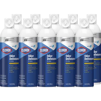 Clorox Odor Defense Aerosol, 14 oz. Each, 12/Carton