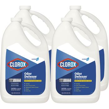Clorox Odor Defense Air and Fabric Spray Refill, 128 oz. Each, 4/Carton