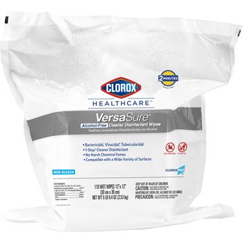Clorox&#174; Healthcare&#174; Healthcare VersaSure Cleaner Disinfectant Wipes, 110 Count Refill