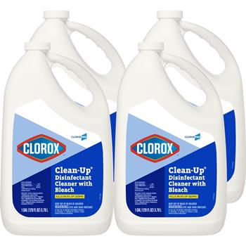 Clorox&#174; Clean-Up Disinfectant Cleaner with Bleach Refill, 128 oz. Each, 4/Carton