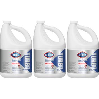 Clorox Turbo Pro Disinfectant Cleaner for Sprayer Devices, Bleach-Free, Kills Viruses like COVID-19, 121 fl oz, 3/Carton