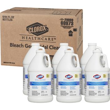 Clorox Healthcare Healthcare Bleach Germicidal Cleaner Refill, 64 oz. Each, 6/Carton