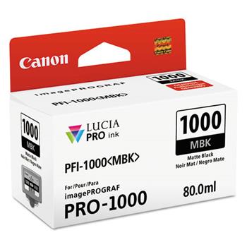 Canon&#174; 0545C002 (PFI-1000) Lucia Pro Ink, 80 mL, Matte Black