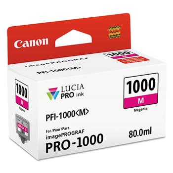 Canon 0548C002 (PFI-1000) Lucia Pro Ink, 80 mL, Magenta