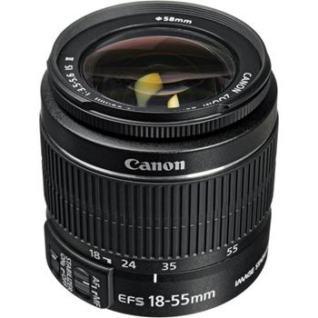 Canon EF-S Zoom Lens, EOS SLR Cameras, 18-55mm, f/3.5-5.6 IS, Black