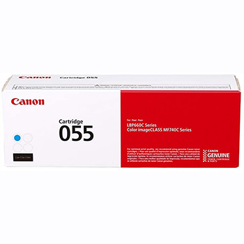 Canon 055 Toner Cartridge - Cyan - Laser - 2100 Pages - 1 Pack