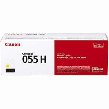 Canon&#174; 055H Toner Cartridge - Yellow - Laser - High Yield - 5900 Pages - 1 Pack