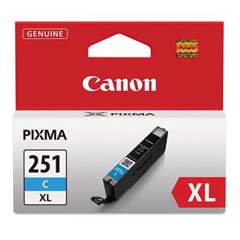 Canon 6449B001 (CLI-251XL) ChromaLife100+ High-Yield Ink, Cyan
