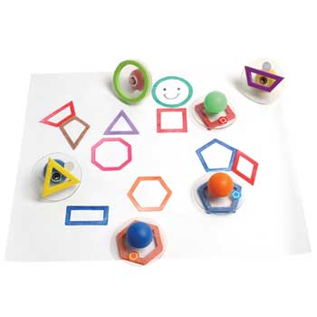 Center Enterprises Ready2Learn Giant Geometric Shapes Outlines Stamps
