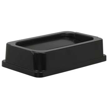 Continental Drop Shot Lid for 23 gal Waste Receptacles, Black