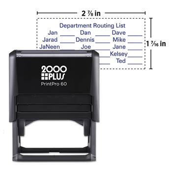 COSCO 2000PLUS PrintPro 60 Custom Self-Inking Stamp, 1 7/16 in x 2 7/8 in