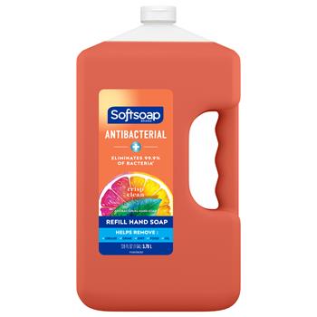 Softsoap&#174; Antibacterial Hand Soap, Crisp Clean, Pink, 1 gal. Bottle, 4/Carton