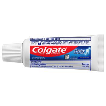 Colgate&#174; Toothpaste, Personal Size, .85oz Tube, Unboxed, 240/Carton